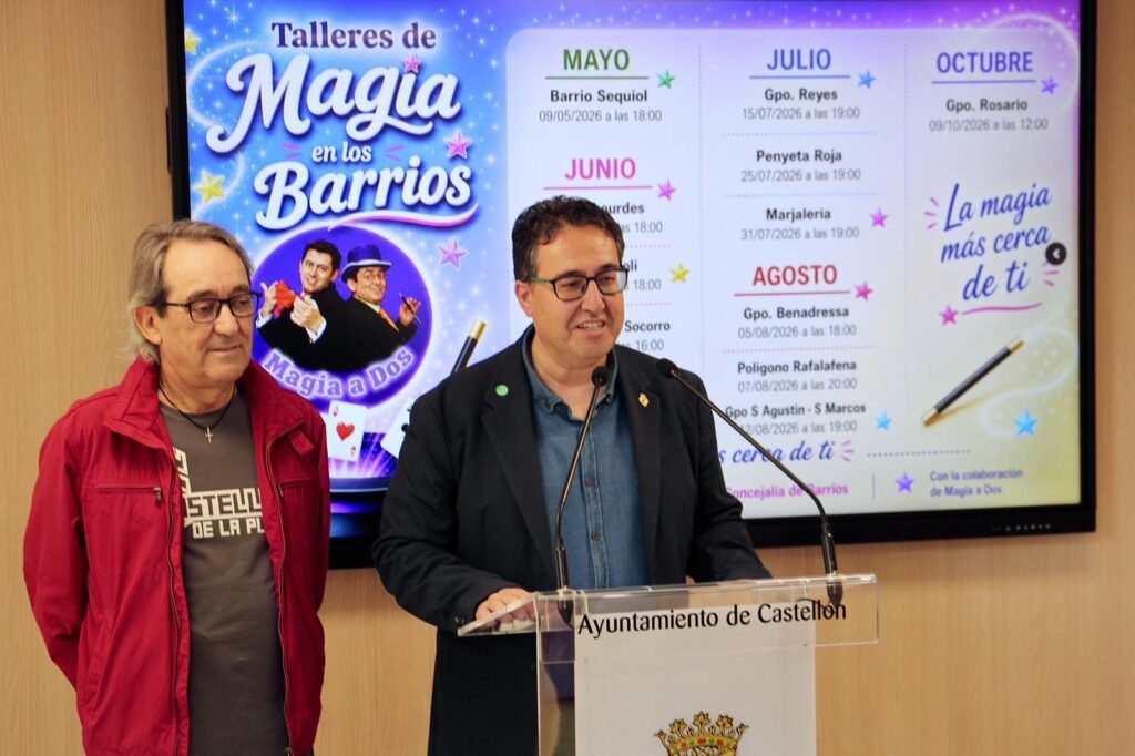 Castellón organiza los Talleres de Magia en los barrios para seguir con la dinamización de la ciudad