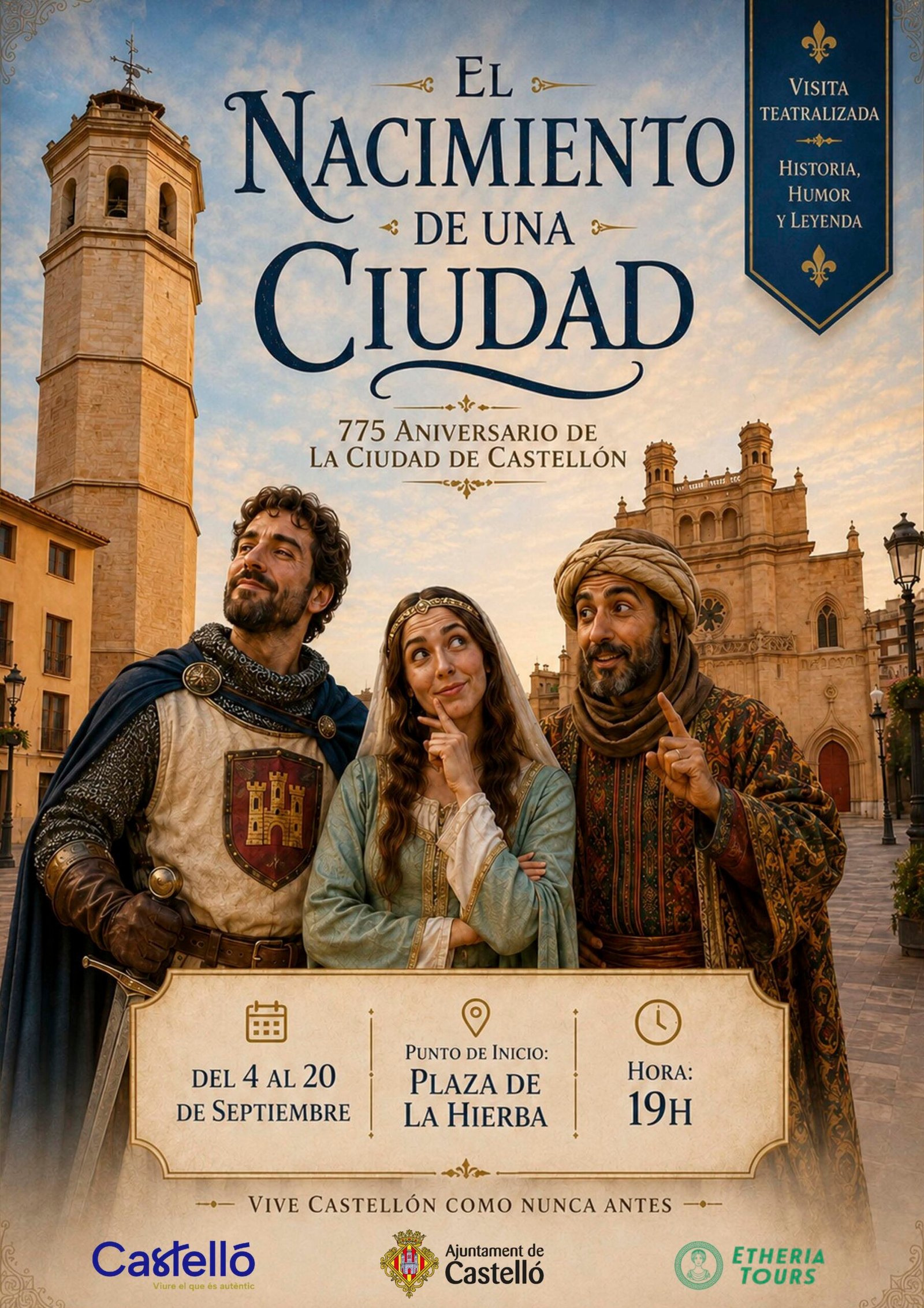 Cartel del 775 Aniversario de la Ciudad de Castelló