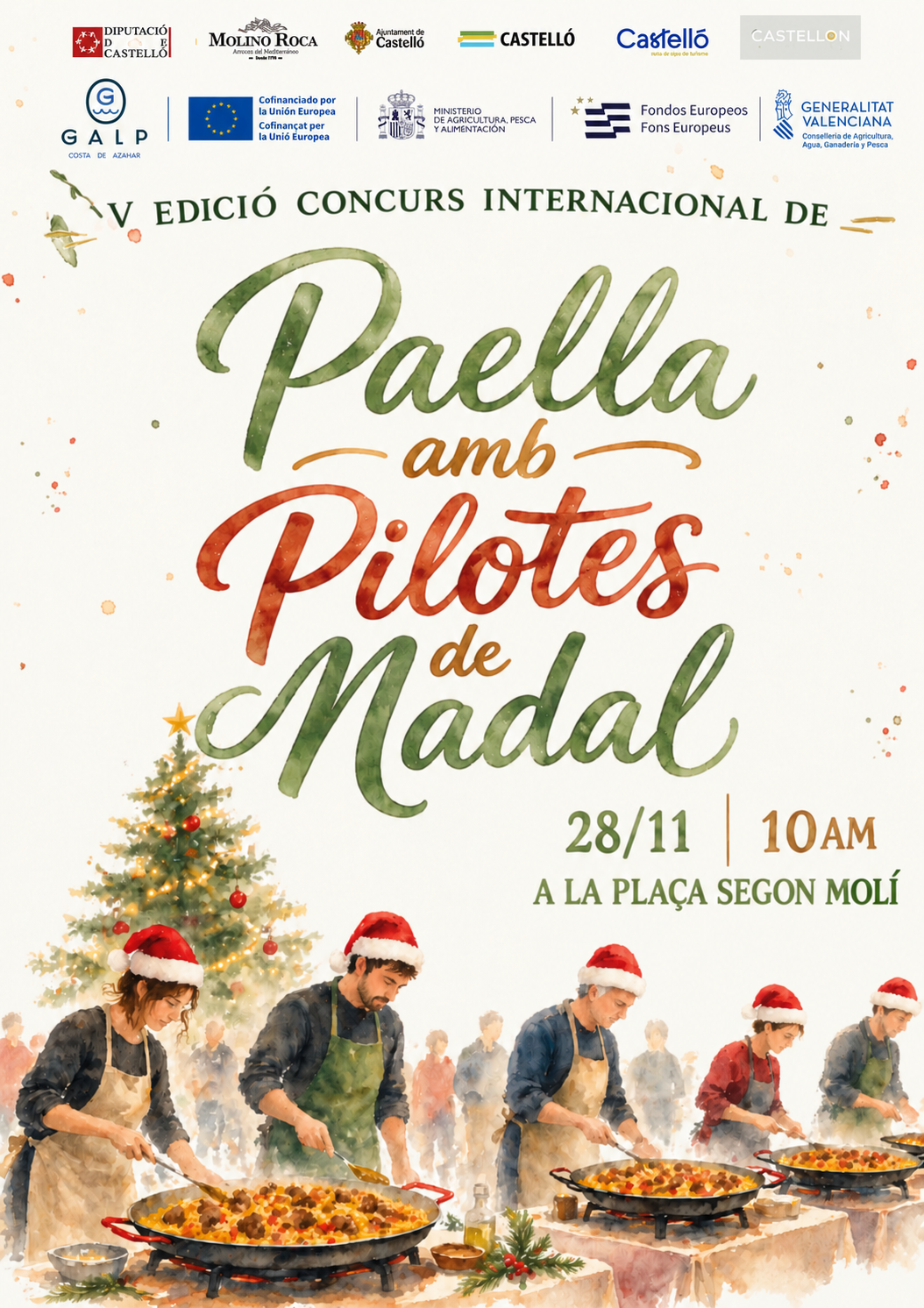 V Concurso Internacional de Paella con Pelotas de Navidad de Castelló