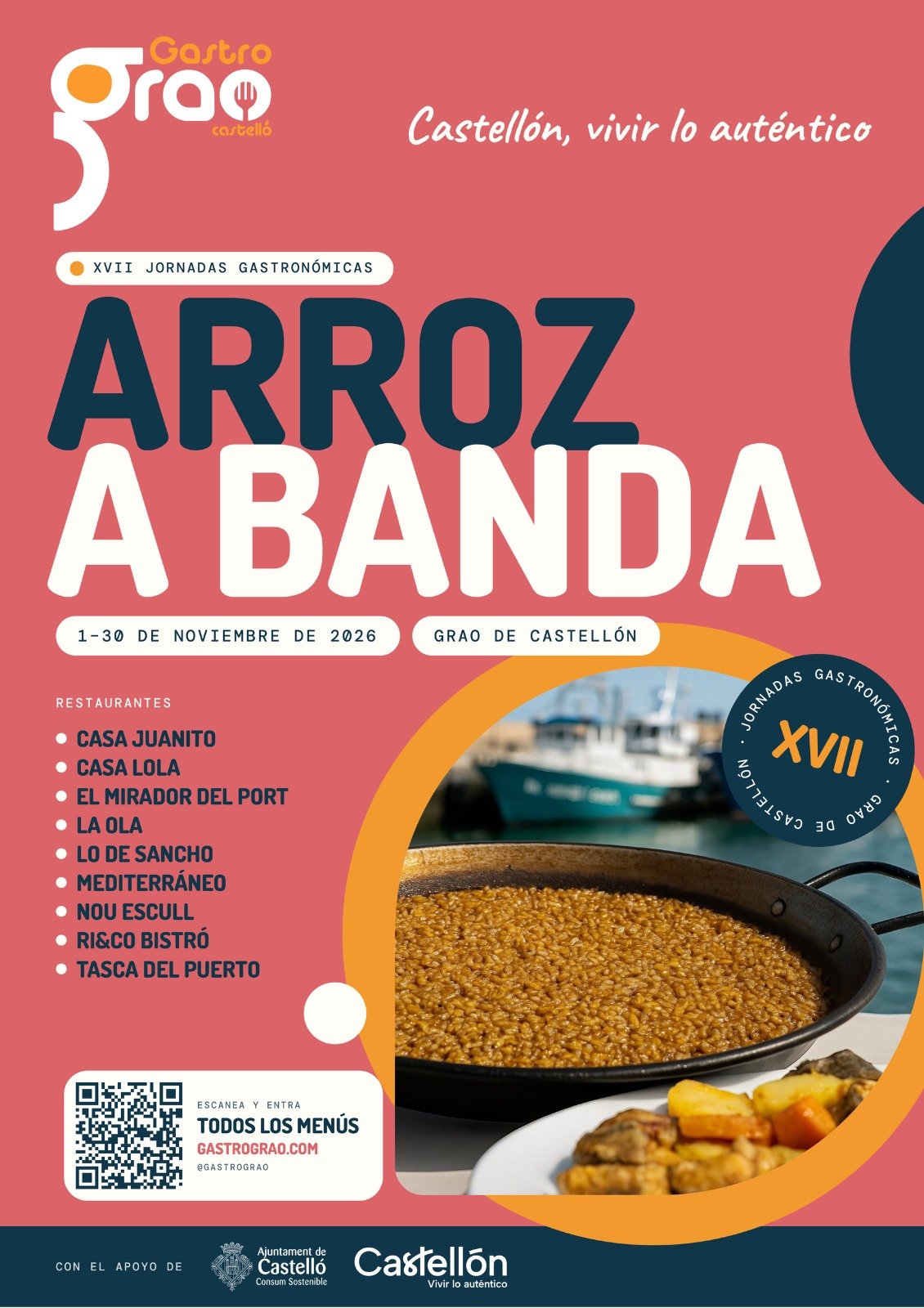 XVII JORNADAS GASTRONÓMICAS DEL ARROZ A BANDA