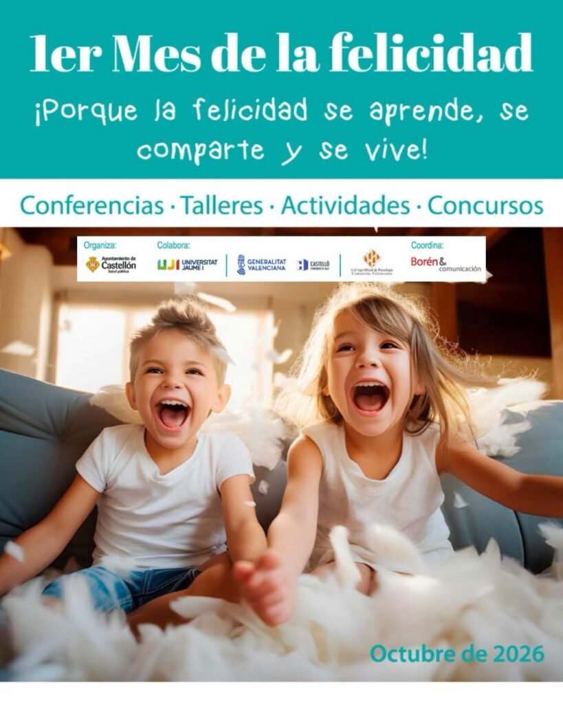 Castellón celebra en octubre su primer Mes de la Felicidad con actividades gratuitas para fomentar el bienestar y la salud emocional