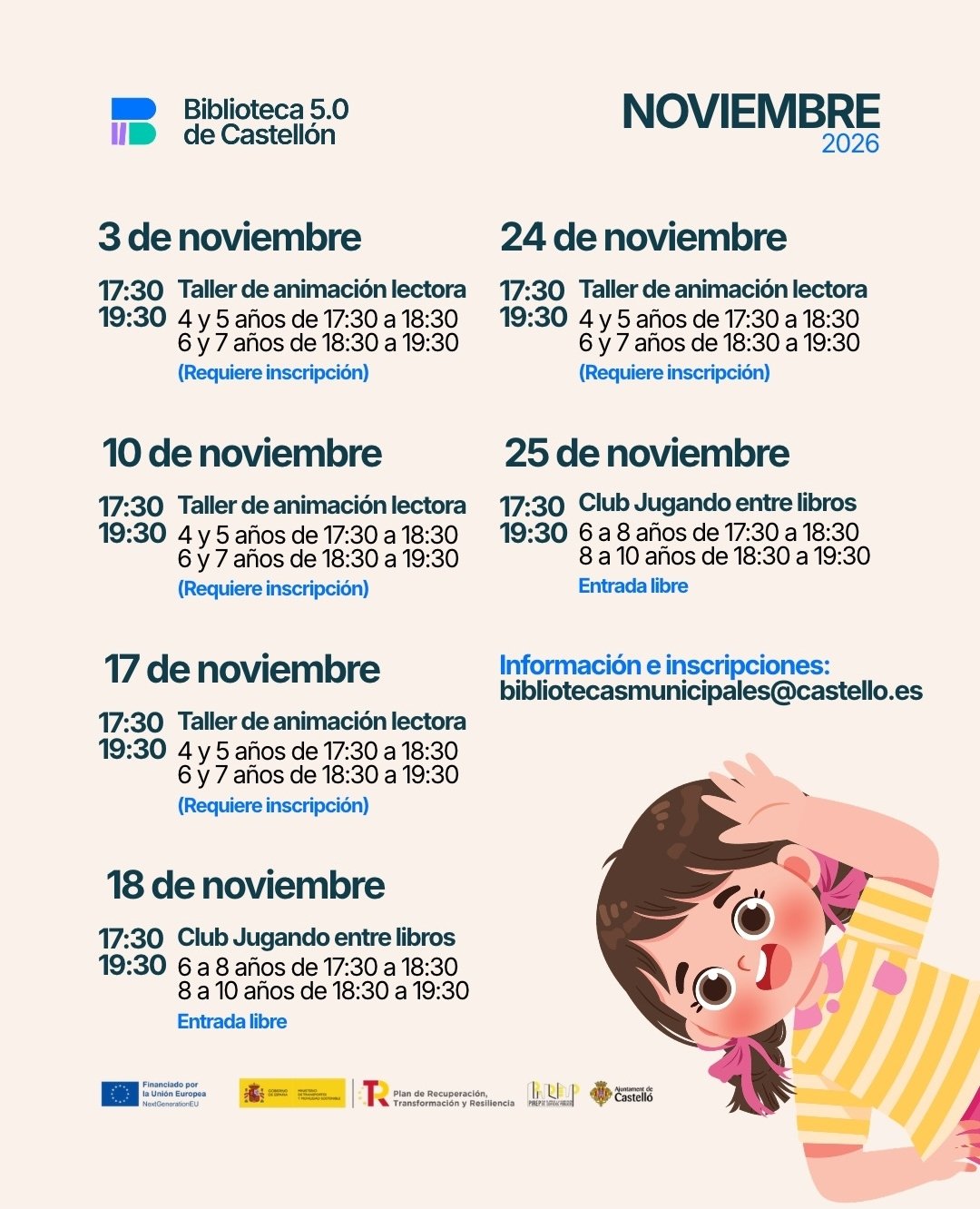 TALLERES INFANTILES. BIBLIOTECA 5.0